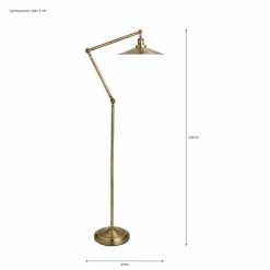 Budget 🌟 Churchgate Churchgate Langton Antique Brass Floor Lamp 😉 -Household Products Shop 30730531 alt07