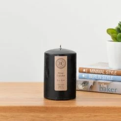Coupon 🔔 Churchgate Churchgate Black Pillar Candle 🔥