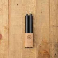 Coupon 😍 Churchgate Churchgate Pack of 2 Black Taper Candles 🎁