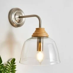 Top 10 π Churchgate Churchgate Croxton Wood Glass Wall Light π§¨