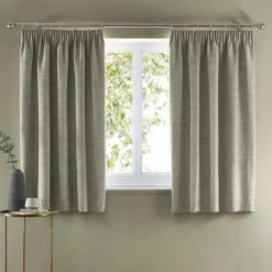 Best deal 👏 Churchgate Churchgate Swithland Herringbone Sage Pencil Pleat Curtains 🥰 -Household Products Shop 30768935 alt05