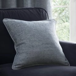 Hot Sale 🛒 Churchgate Churchgate Swithland Herringbone Ashley Blue Pencil Pleat Curtains ✨ -Household Products Shop 30768945 alt07