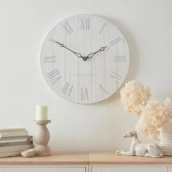 Best Pirce β¨ Churchgate Distressed Wooden 60cm Clock Cream β